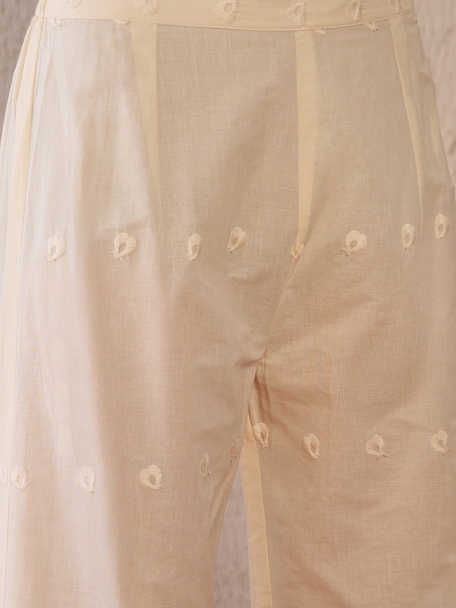 Indo Era Pink Embroidered Straight Kurtas