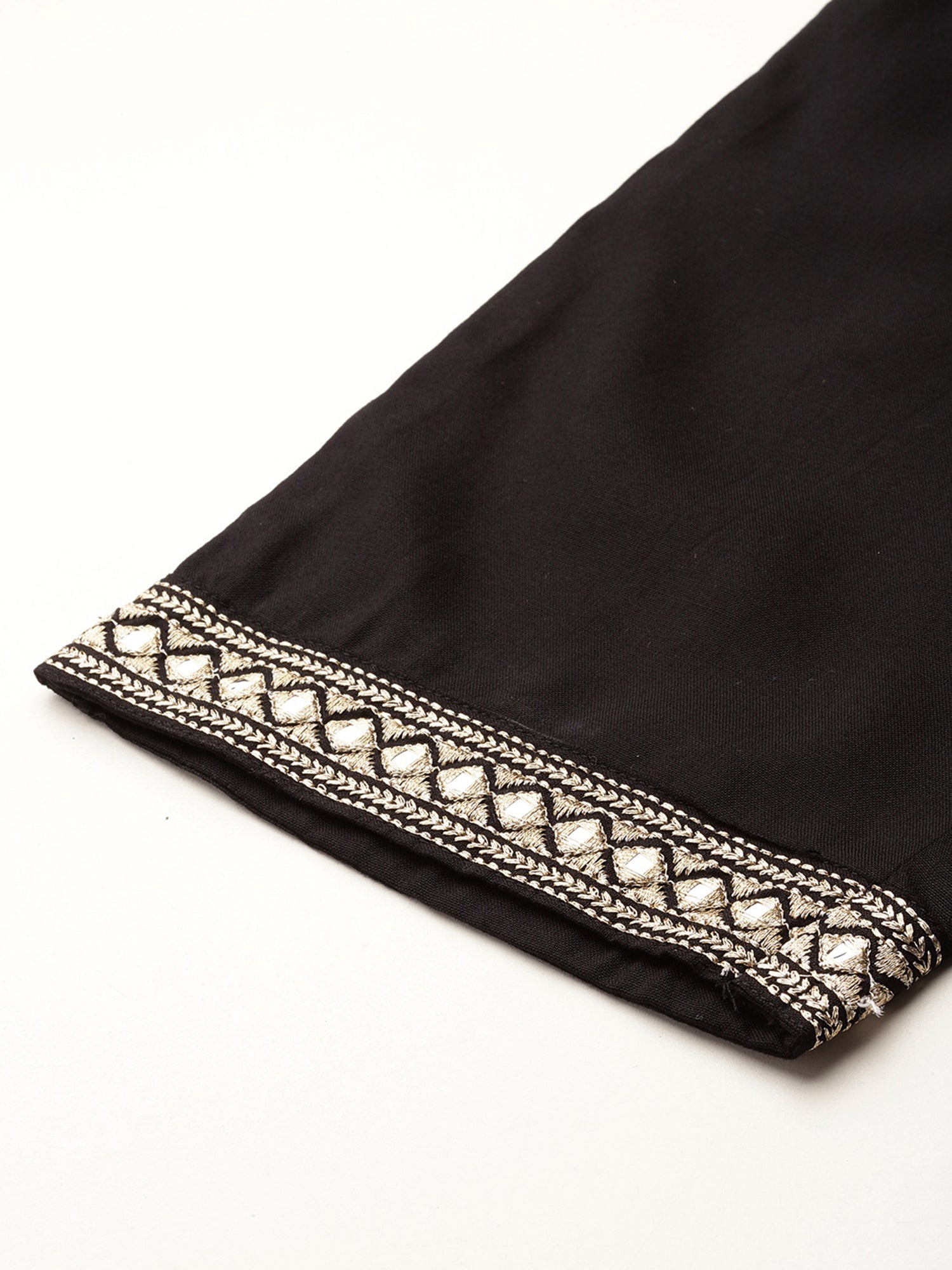 Indo Era Black embroidered Kurta with Trousers
