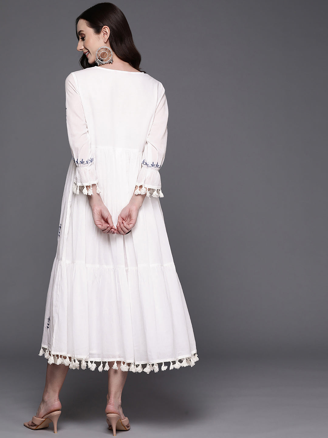 CHAGAN LAL Women Ethnic Dress White Dress - Buy CHAGAN LAL Women Ethnic  Dress White Dress Online at Best Prices in India | Flipkart.com