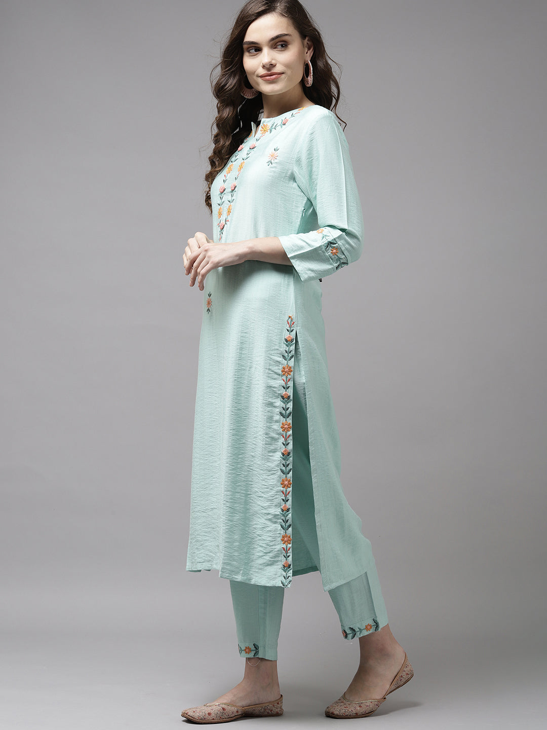 Tunic House Alisha Cotton With Fancy Lucknowi Designer Ladies Pant  Collection At Wholesale Rate Surat
